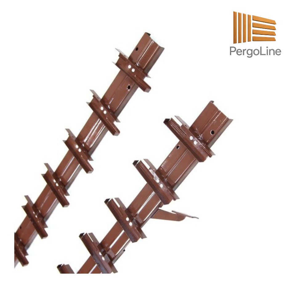 PergoLino28 – 252 cm DIY Metal System for 28 Slats | Terrace Blinds