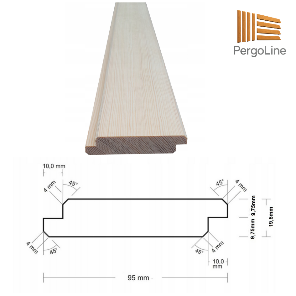 PergoLino28 – 252 cm DIY Metal System for 28 Slats | Terrace Blinds