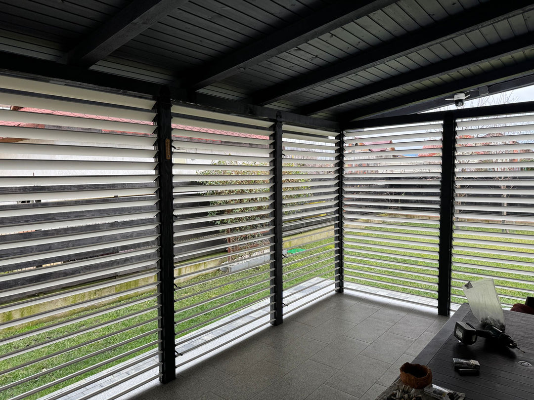 PergoLino28 – 252 cm DIY Metal System for 28 Slats | Terrace Blinds