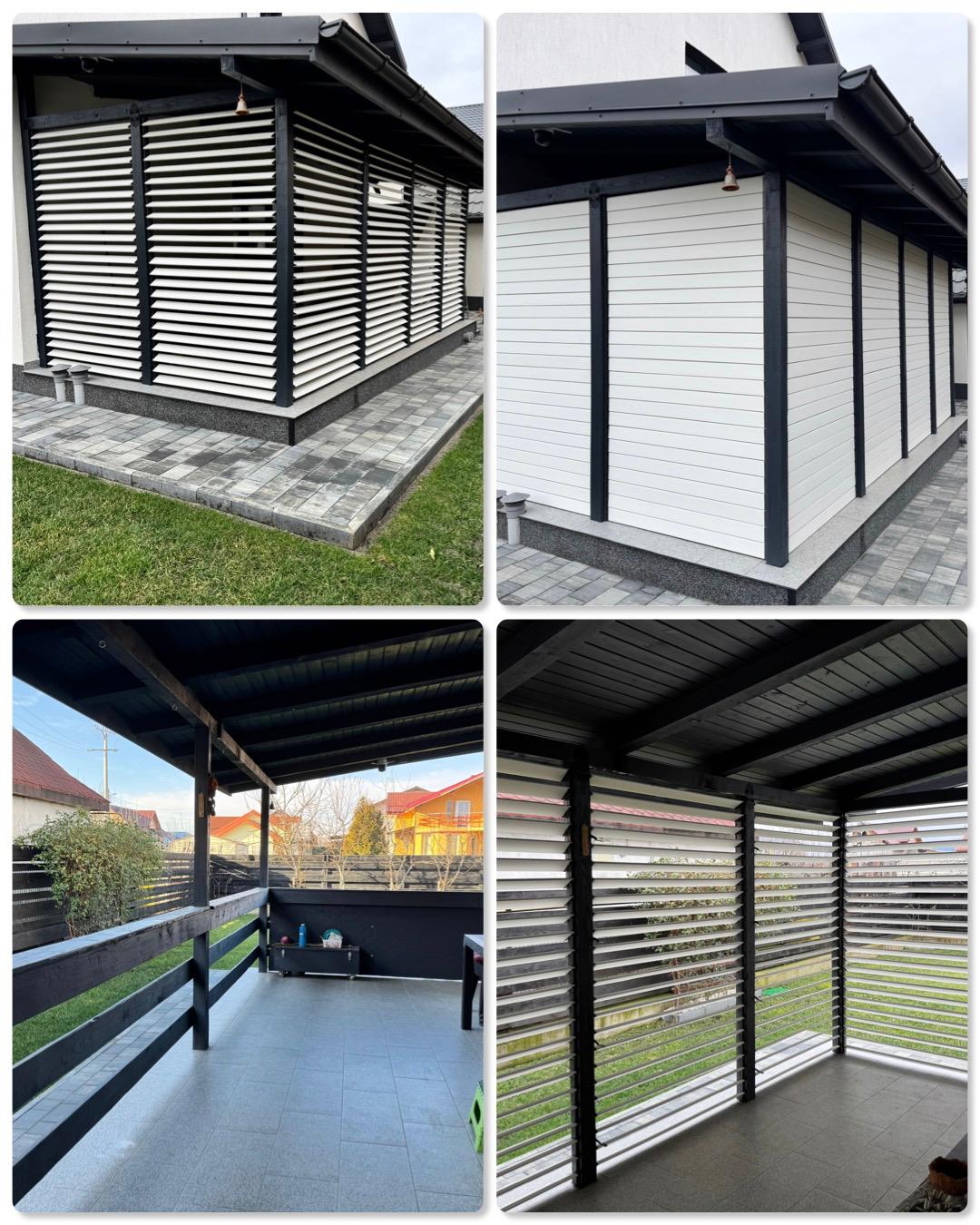 PergoLino28 – 252 cm DIY Metal System for 28 Slats | Terrace Blinds