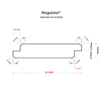 Load image into Gallery viewer, 100 / 110 / 130 cm slats for the PergoLino® system. Made of natur pine wood for a perfect closure.
