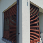 Load image into Gallery viewer, DecoLine24 - 200cm Adjustable Aluminum Louver System – 2 Rails/ Set (Dark Grey or Silver Grey) for Terrace Blinds
